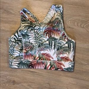 Tropical sports bra